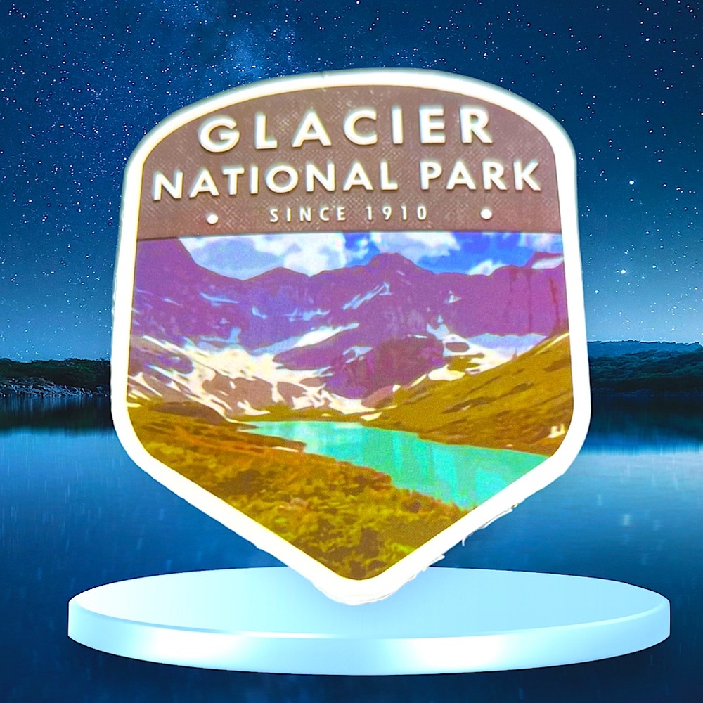 GLACIER PARK Outdoor Adventure Journey Wander Traveler Explore Sticker